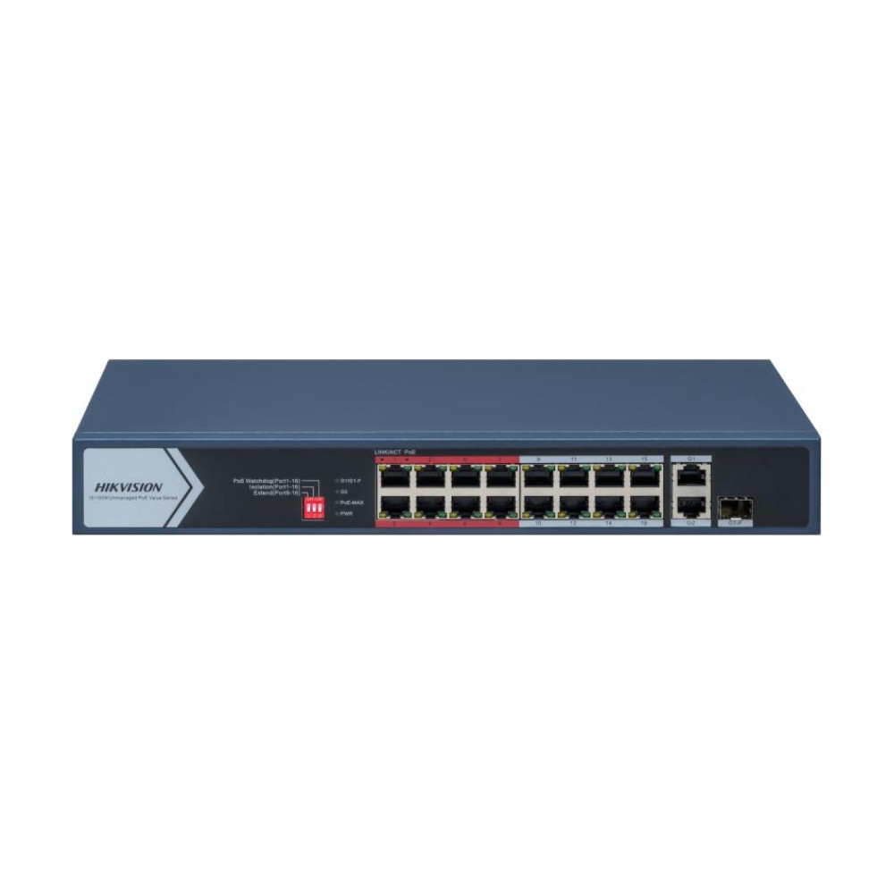 Hikvision DS-3E0318P-E/M 16-Port PoE Switch