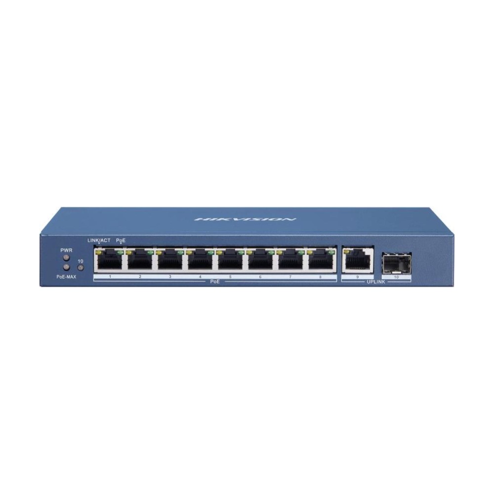 Hikvision DS-3E0510P-E/M 8-Port Gigabit PoE Switch