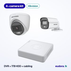 4-Camera ColorVu Full-Colour Night CCTV Kit (Hikvision AcuSense)