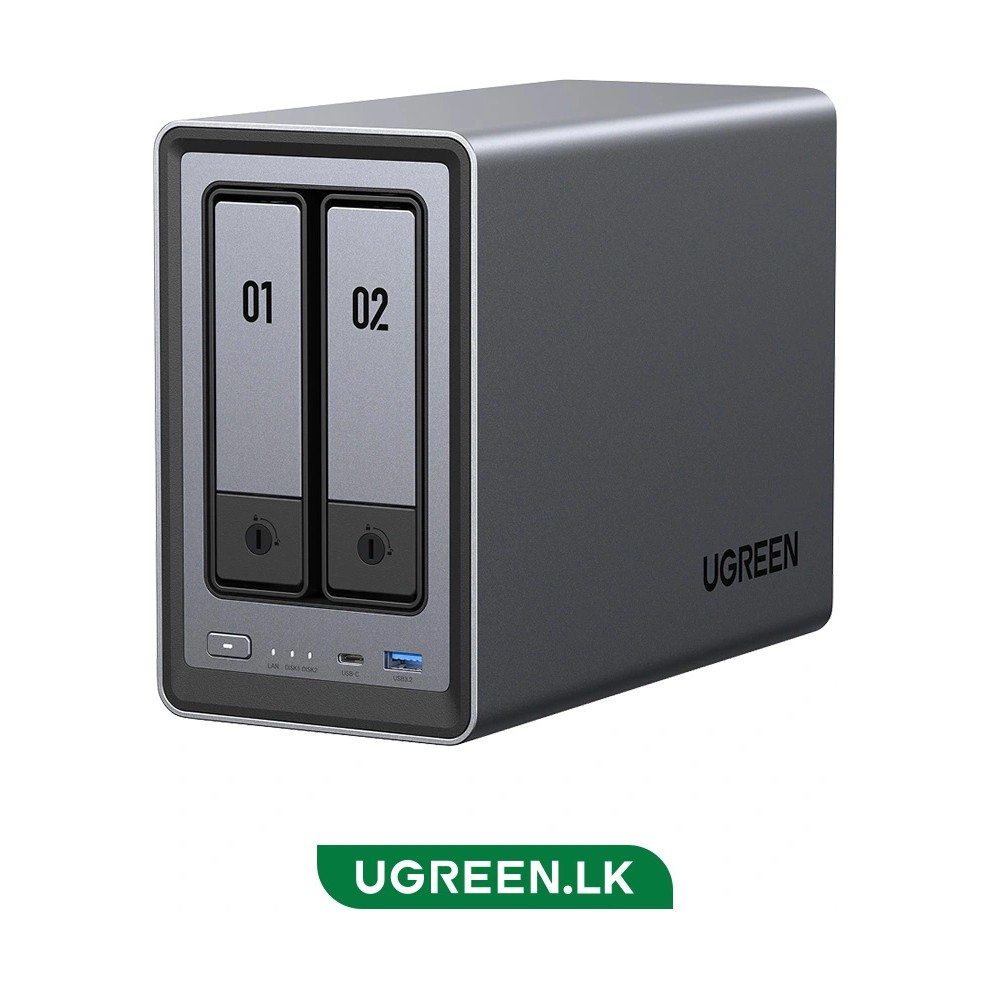 UGREEN NASync DXP2800 2-Bay NAS – Intel N100, 8GB DDR5, 2.5GbE (Diskless)