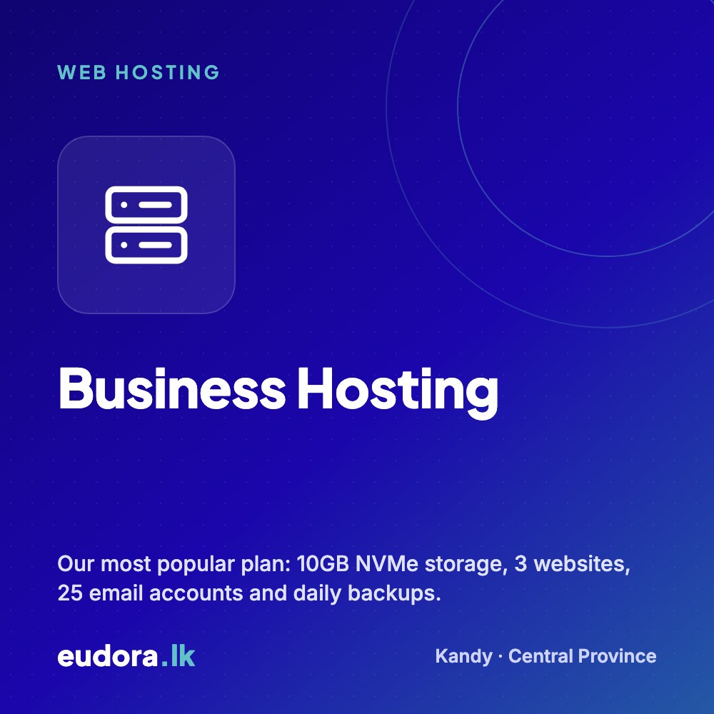 Business hosting for your website